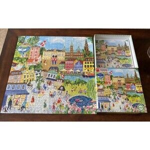 Copenhagen 1000 Piece Jigsaw Puzzle eeBoo 23"x23" finished size Colorful
